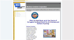 Desktop Screenshot of montanacontainercorp.com